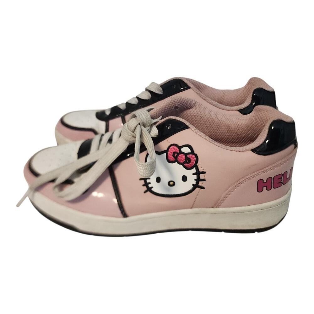 Hello Kitty Pink Low Top Sneakers Big Kids Youth US 6 EUR 37 Lace Up Shoes - Picture 2 of 16